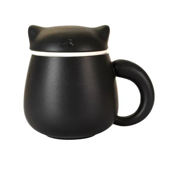 Cat Mugs with Infuser and Lid - 13 Fl.oz.