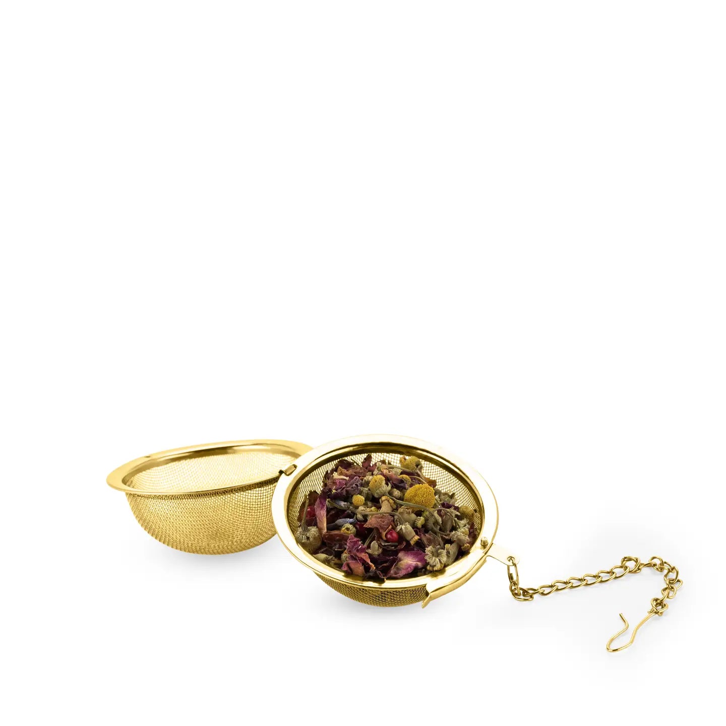 Gold-Plated Stainless Steel Tea Infuser - Mesh Ball