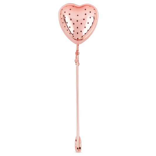 Rose Gold-Plated Stainless Steel Tea Infuser - Heart